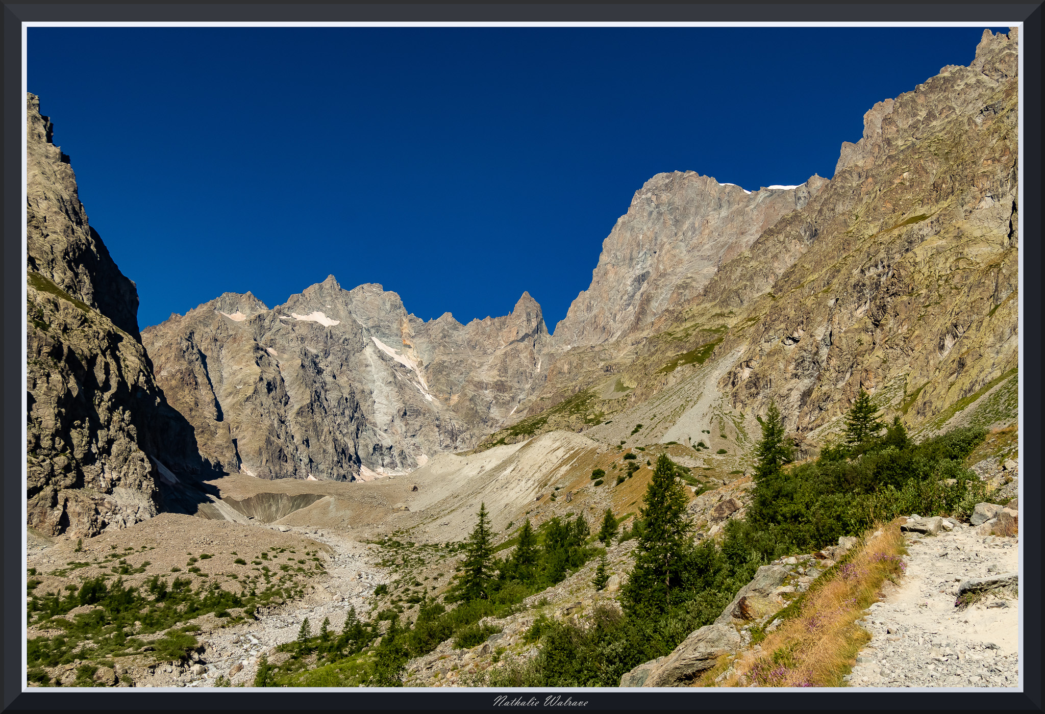 Sur le chemin vers le glacier blanc